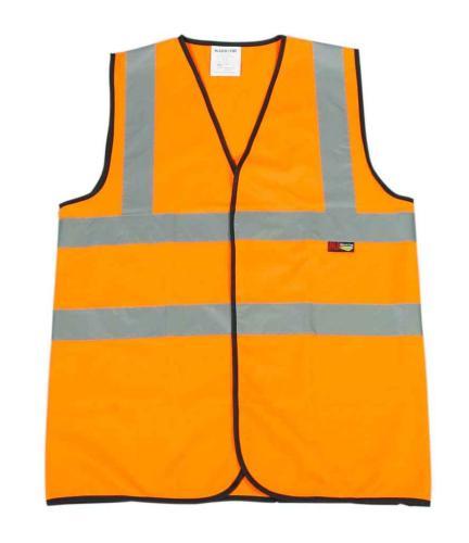 Warrior High Vis Waistcoat - Fl. orange - 3XL